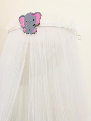 Imagem de Dossel Elefante menina com tule mosquiteiro