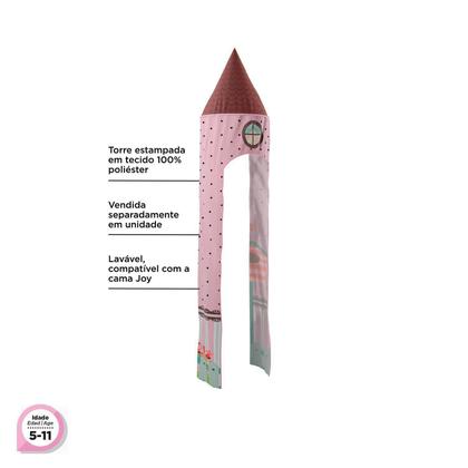 Imagem de Dossel Infantil Torre Doce Casinha Joy - Rosa