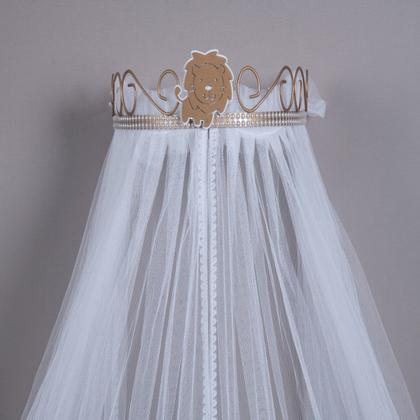 Imagem de Dossel Mosquiteiro Parede Quarto Bebe Menino Menina Safari Berço Americano Nacional Leao Dourado