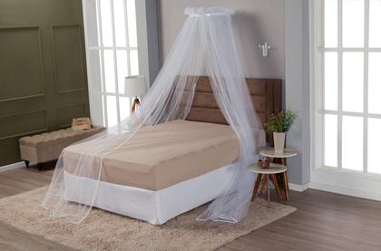 Imagem de Dossel para Cama de Casal com Mosquiteiro e Suporte de Tule