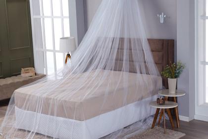 Imagem de Dossel para Cama de Casal com Mosquiteiro e Suporte de Tule