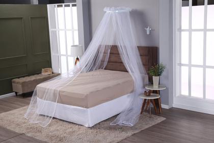 Imagem de Dossel para Cama de Casal com Mosquiteiro e Suporte de Tule