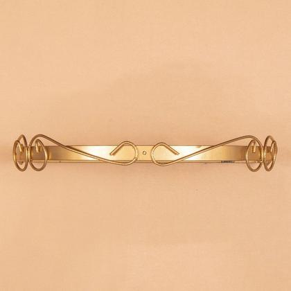 Imagem de Dossel Suporte Berço Bebe P/ Parede Rococo Invertido Dourado