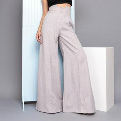 Imagem de  DOUTORAS MODAS Calça Pantalona de Linho 8302 Conforto e Estilo em Alta