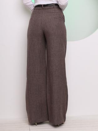 Imagem de Doutoras Modas Calça Pantalona Linho Acompanha Cinto Coleção Nova 10020