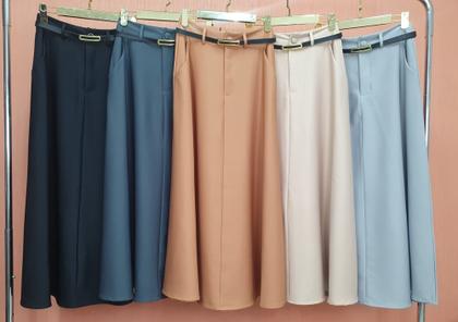 Imagem de Doutoras Modas Saia Longa Moda Tendencia Tecido Amarante 12400