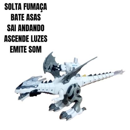 Imagem de Dragão Robo Brinquedo Dinossauro Lança Dardos Anda Bate Asas