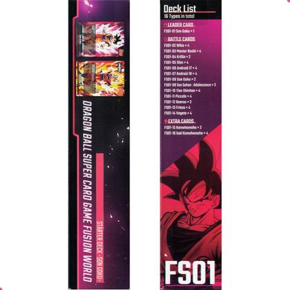 Imagem de Dragon Ball Starter Deck Card Game Fs01 Goku Dbs Tcg Cartas Inglês