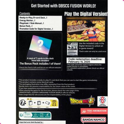 Imagem de Dragon Ball Starter Deck Card Game Fs01 Goku Dbs Tcg Cartas Inglês