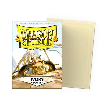 Imagem de Dragon Shield Matte 100 Sleeves Ivory Para Cartas Pokémon Magic