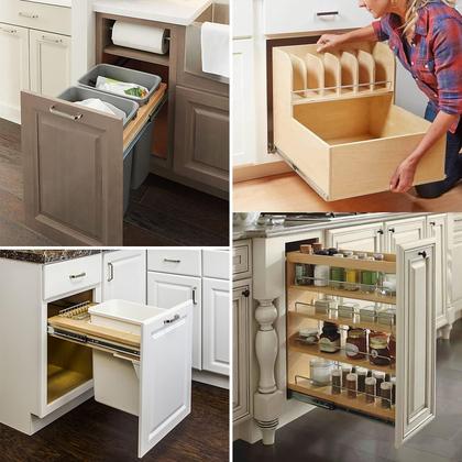 Imagem de Drawer Slides homdiy Soft Close 550 mm, extensão total, 10 pares