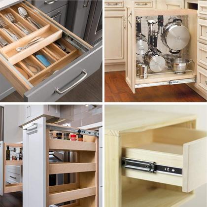 Imagem de Drawer Slides LONTAN de 16 polegadas Soft Close, extensão total de 3 dobras