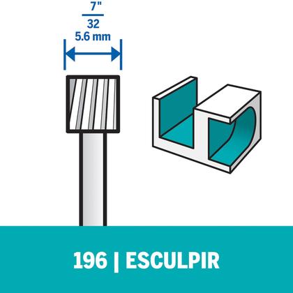 Imagem de Dremel Escariador 196 Paralela 7/32 Polegadas 2UN