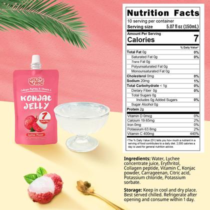 Imagem de Drink Konjac Jelly Pouch Drink VOLO VERO Lychee, pacote com 10 e 7 calorias
