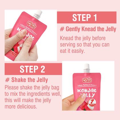 Imagem de Drink Konjac Jelly Pouch Drink VOLO VERO Lychee, pacote com 10 e 7 calorias