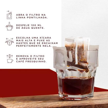 Imagem de Drip Coffee Café 3 Corações Tradicional Caixa 10 Sachês 10g