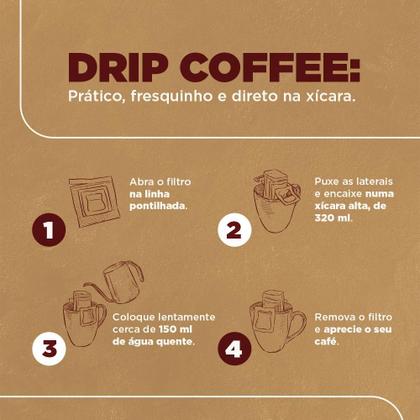 Imagem de Drip Coffee Descafeinado Gourmet 3 Corações