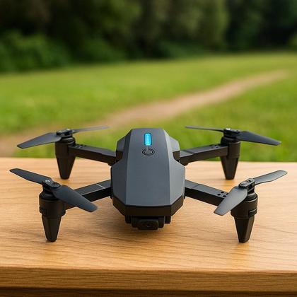 Imagem de Drone A15 Pro Dobrável com Controle Remoto Led Hélices Extra