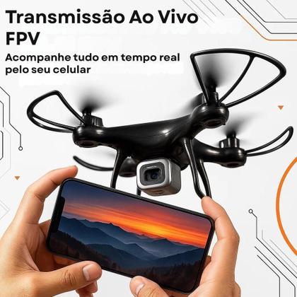 Imagem de Drone com Câmera 4k 8S Pro 2025 Voo Estável Modo sem cabeça Alta definição Design Robusto