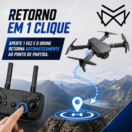 Imagem de Drone com Câmera 4K XS9 Modo de Voo 360 Estável Wifi 2,4g FPV