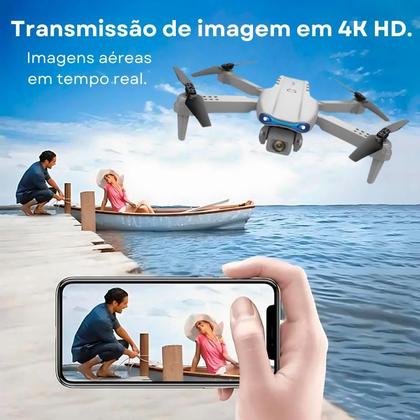 Imagem de Drone com Câmera K3 Modo sem Cabeça Estabilidade WiFi Voo 360 Transmissão em tempo real