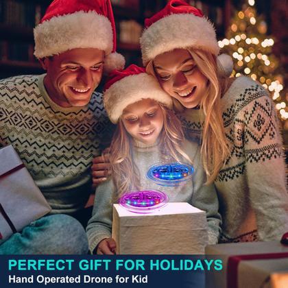 Imagem de Drone de brinquedo voador ETPlanet operado manualmente para crianças com luzes LED
