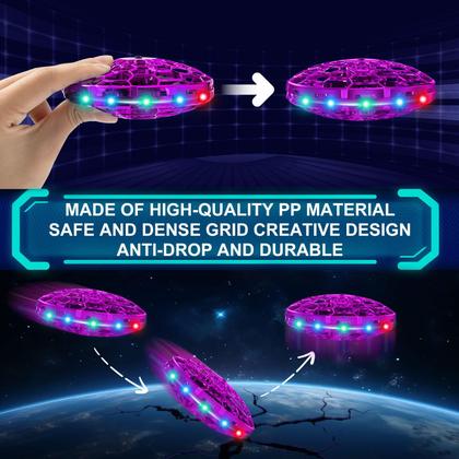 Imagem de Drone de brinquedo voador ETPlanet operado manualmente para crianças com luzes LED
