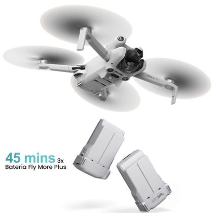 Imagem de Drone Dji Mini 4 Pro Fly More Combo Plus Com Controle Rc 2 - Bateria 45 Mins