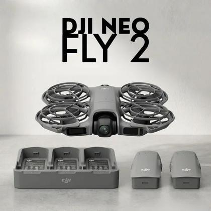 Imagem de Drone DJI Neo 2 Fly More Combo 4K IA SelfieShot 3 Baterias Homologado Anatel NF Pronta Entrega Novo
