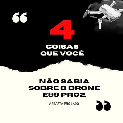 Imagem de Drone E99 Pro2 Wifi Camera Controle Com 2 Baterias + Case Para Guarda-lo 