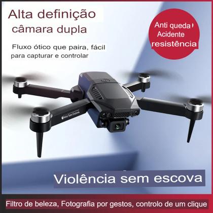 Imagem de Drone F198 Pro Kit 1 à 3 Baterias Com 2 Câmeras 4KHD Manobras