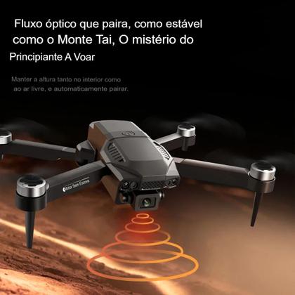 Imagem de Drone F198 Pro Kit 1 à 3 Baterias Com 2 Câmeras 4KHD Manobras