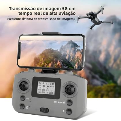 Imagem de Drone GPS 4K L600 pro MAX Com Câmera Dupla HD, Estabilizador PTZ De 3 Eixos, Wi-Fi 5G, Evita
