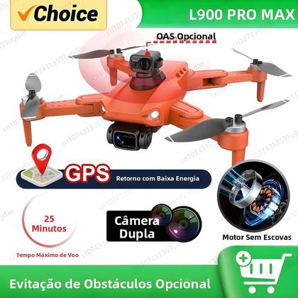 Imagem de Drone GPS 4K L900 pro SE MAX Com Câmera Dupla, Motor Brushless, Evita Obstáculos 360 graus, WIFI 5G FPV,
