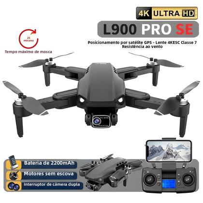 Imagem de Drone GPS 4K L900 pro SE MAX Com Câmera WIFI 360 Evitação De Obstáculos FPV Motor Sem Escovas