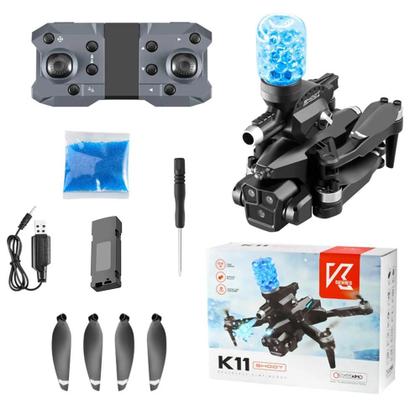 Imagem de Drone K11 - 1 Até 4 Baterias, Bolinhas de Gel, Camerâ, Motor Sem Escovas
