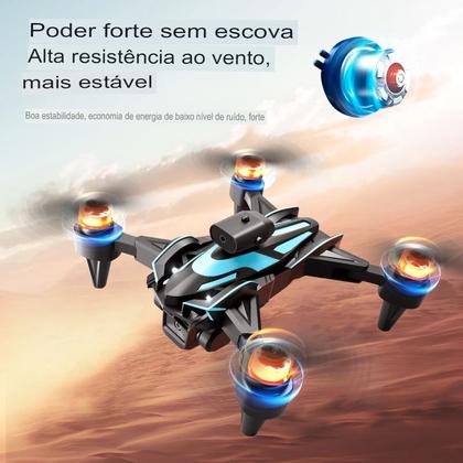 Imagem de Drone K12 MAX Mini, com Tela HD e Câmera 8K - 2 Baterias Evita Obstáculos