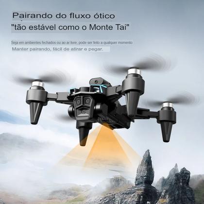 Imagem de Drone K12 MAX Mini, com Tela HD e Câmera 8K - 2 Baterias Evita Obstáculos