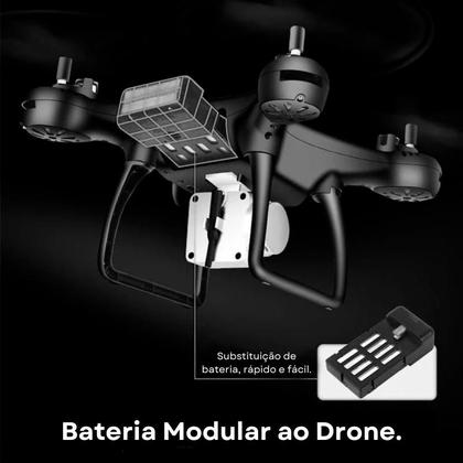 Imagem de Drone KY101 Dual 4K FPV Duas Câmeras WiFi 2.4G Modo Headless Flips 360 Luzes LED Noturnas Profissional Fácil de Usar Iniciantes Envio Rápido 24h