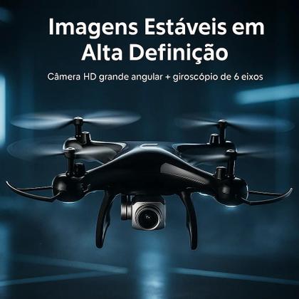 Imagem de Drone KY101 Dual 4K FPV Duas Câmeras WiFi 2.4G Modo Headless Flips 360 Luzes LED Noturnas Profissional Fácil de Usar Iniciantes Envio Rápido 24h