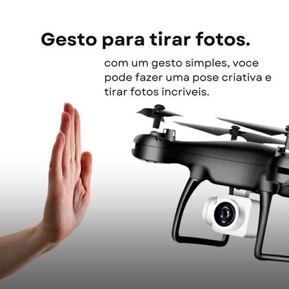 Imagem de Drone KY101 Dual 4K FPV Duas Câmeras WiFi 2.4G Modo Headless Flips 360 Luzes LED Noturnas Profissional Fácil de Usar Iniciantes Envio Rápido 24h