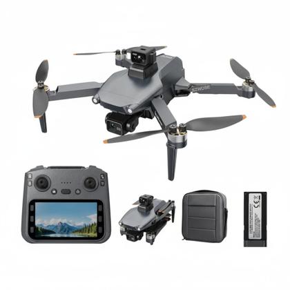 Imagem de Drone L600 Pro Max  Com Tela, Câmera, Gimbal 3 Eixos, GPS, Evita Obstáculos, Motor Brushless