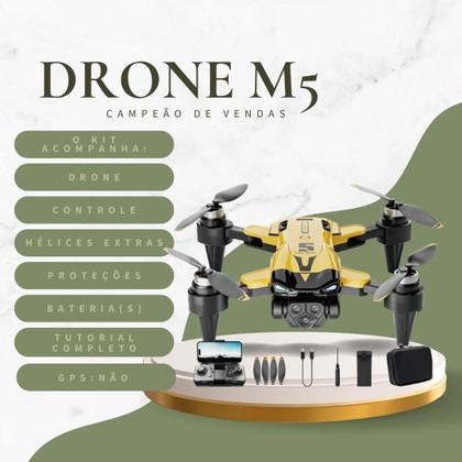 Imagem de Drone M5 Professional 8K com Câmera Tripla e Motor Brushless