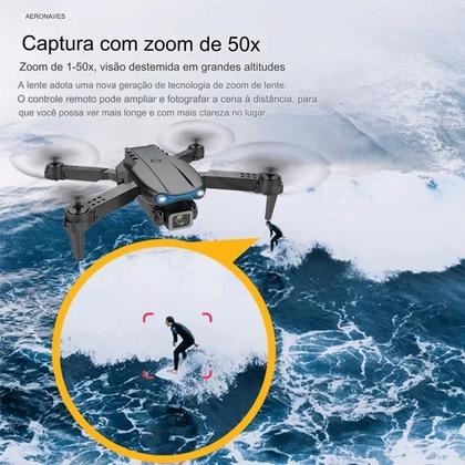 Imagem de Drone Pro 4K E99 Pro Gravação Wifi 2.4G Com Três Baterias