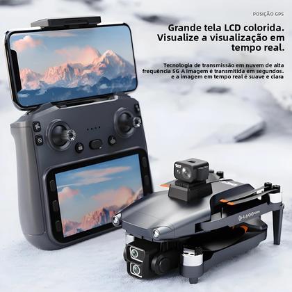 Imagem de Drone pro 4K GPS L600-1 Com Câmera Dupla 5G WIFI 360 graus Quadricóptero Brushless Com Evitação De