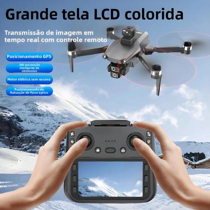 Imagem de Drone pro 4K GPS L600-1 Com Câmera Dupla 5G WIFI 360 graus Quadricóptero Brushless Com Evitação De