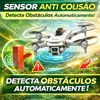 Imagem de Drone Profissional DRN-05 Dual Câmera 4K Sensor De Obstáculo Wi-fi Voo 360 Graus Estabilizado HD Ori