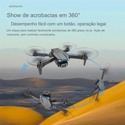 Imagem de Drone Profissional E99 com Câmera 4K Imagem Alta definição Gravação Voo Estável WiFi 2.4G