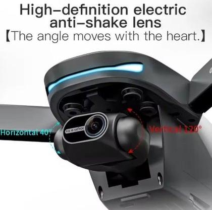 Imagem de Drone Profissional L200 Pro Max 4K GPS Gimbal Duplo 2 Eixos Sensor Obstáculos Cinza