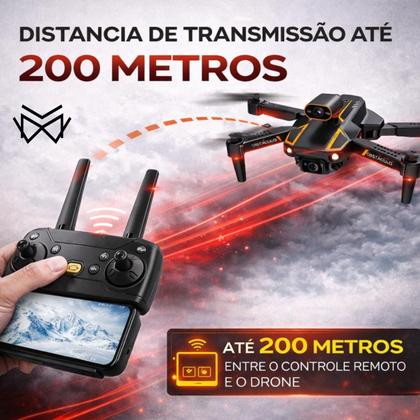Imagem de Drone Profissional S91 Pro 4K Dupla Câmera WiFi 5G Sensor Obstáculos 360 Follow Me Retorno Automático Altitude Hold 300m Dobrável